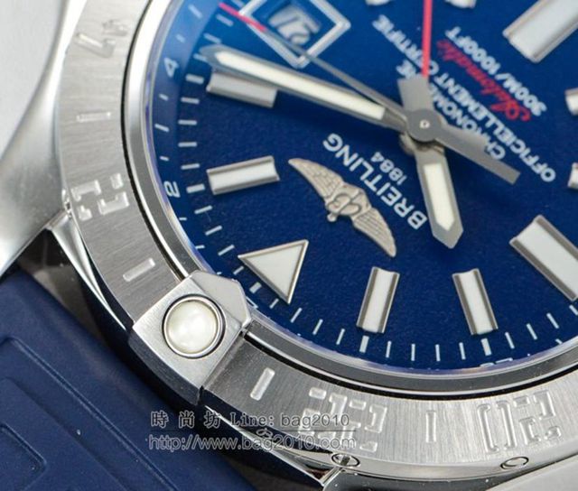 breitling手錶 百年靈復仇者二代世界時間腕表 百年靈自動上弦機械男表 百年靈高端男表  hds1626